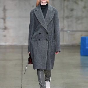 Tibi Double Breasted Wool Coat